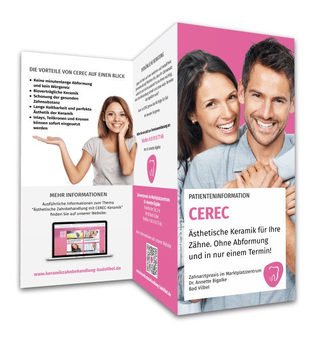 Download Flyer Cerec Bad Vilbel, Zahnarztpraxis Dr. Bigalke